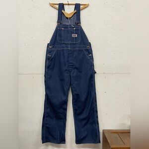 Vintage 80s Big Mac Denim Work Overalls, Size 38” Waist, Made In USA